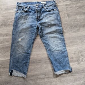 AllSaints Men’s Slim Fit Distressed Jeans Sz W36 –‎ Medium Wash